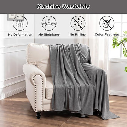 MEETSKY Chair Cover Cat Scratch Proof Recliner Chair Covers, Oversized Armchair Sofa Covers Washable Sofa Slipcover for Single Couch, Soft Small Couch Slipcover for Pets Dogs, 71" x 91", Grey