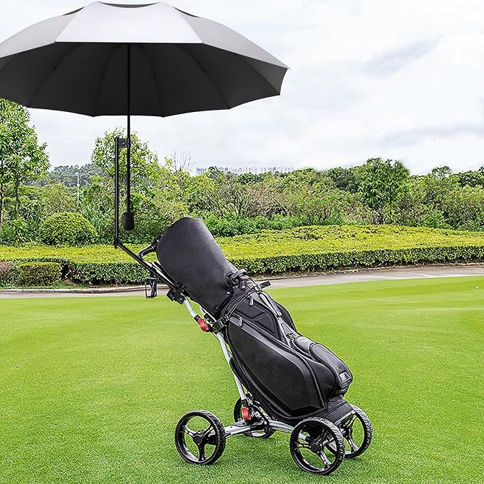 XLINGZA UPF 50+ Beach Umbrella with Adjustable Universal Clamp