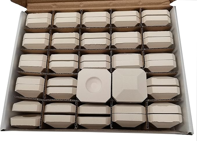 50-Pack Ceramic Briquettes 2 by 2" Replacement for Lynx L27, 2BR27FR, L30, Lynx, CS30 and Others