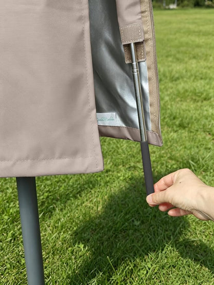 Umbrella Cover for 6ft to 9ft Patio Umbrellas, Waterproof and Durable Market Umbrella Cover with Zipper and Rod