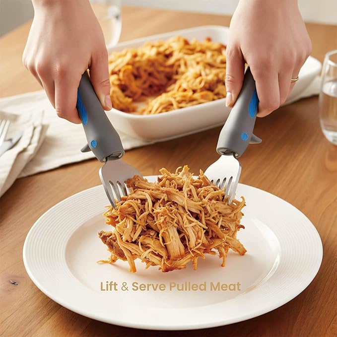 Meat Claws - 2 Pack, For Lifting, Shredding & Serving Meat, Meat Claws for Shredding, Chicken Shredder Tool, Meat Forks for Lifting & Meat Separator Tool
