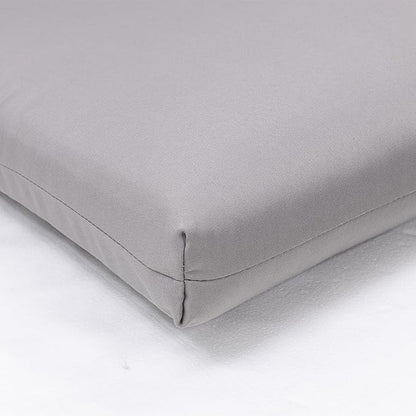 QILLOWAY Outdoor Chaise Lounge Cushion,All Weather High-Density Foam Recliner Chairs Replacement Cushions,Grey.