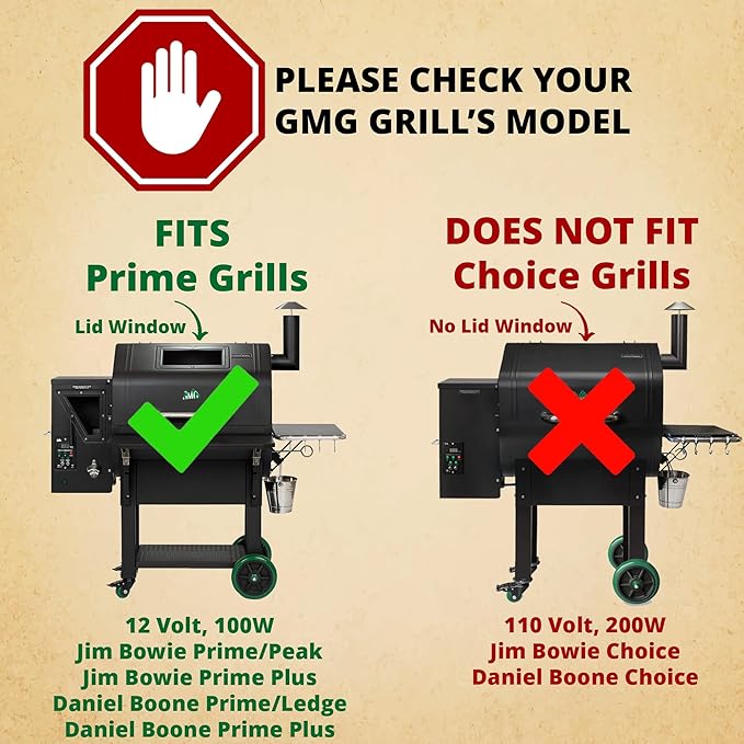 GMG Green Mountain Grills 12v Prime Ceramic Pellet Grill Igniter for Daniel Boone, Ledge, Jim Bowie, Peak P-1271
