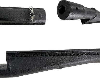 Parts DB102 (4-Pack) 12 7/8" x 2 1/8" Cast Iron Burner Replacement for Brinkmann 810-4415-0, 810-4415-1, Charmglow, Costco Kirkland, Grill Zone, Nexgrill 720-0082 Gas Grill