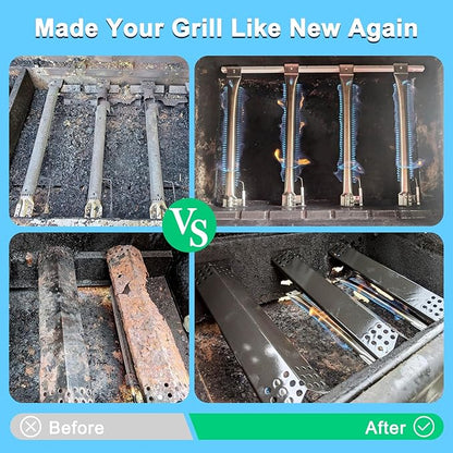 Grill Parts for Jenn-Air 720-0727 720-0709 720-0709B & Kitchenaid 720-0990C 720-0893 720-0826 720-0709C 860-0003, Grill Heat Plates Burners Igniter for Jenn-Air 720-0727 5 Burner Gas BBQ Grill