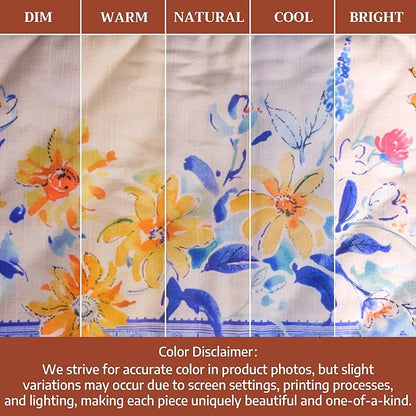Maison d' Hermine Double Oven Mitts 100% Cotton 7"x35" Double Oven Mitt Heat Resistant BBQ Cooking Gloves with Loop Baking Grilling Kitchen Hotel Home Farmhouse Spring Summer (Girassol)
