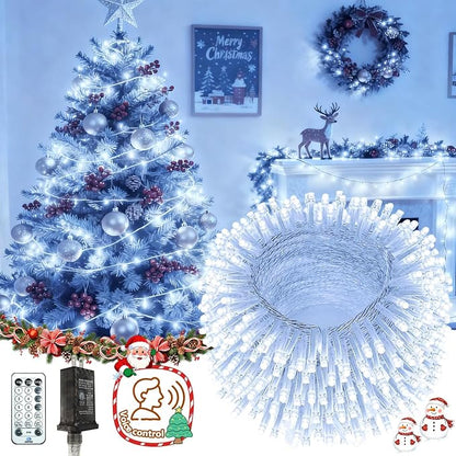 2026 New Voice Control Connectable 88FT 240LED String Lights Indoor Outdoor Clear Wire Twinkle Fairy Light Plug in with Timer for Bedroom Classroom Wedding Tree Patio Decor