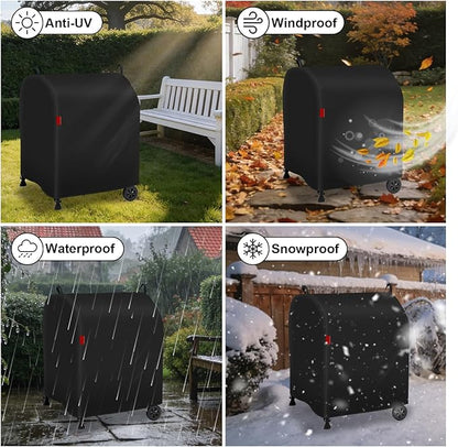 Outdoor Grill Cover Fits Royal Gourmet CD1824M Charcoal Grill, Waterproof 600D Heavy Duty Barrel Grill Cover, Fade Resistant & Rip-Proof BBQ Grill Covers for CD Series.