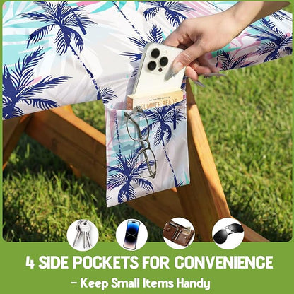 Picnic Table Cover with Bench Covers Waterproof Fitted Table Cloth Tablecover Camp Camper Camping Essentials Outdoor Beach Summer River Water Motorhome Trailer Road Trip Tent Rv Car Travel Activities