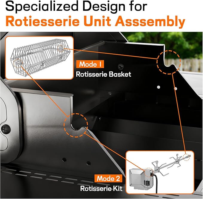 Veralune 5 Burner Gas Grill with Side Burner, Stainless Steel Propane Grill with Porcelain-Enameled Grills, Built-In Thermometer, 68000BTU BBQ Grill for Patio, Backyard, Garden Cooking
