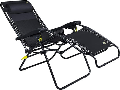 GCI Outdoor FreeForm Zero Gravity Chair, Black