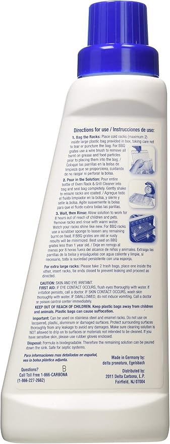 Carbona 2-In-1 Oven Rack And Grill Cleaner Bagged 16.8 Oz (Pack of 3)