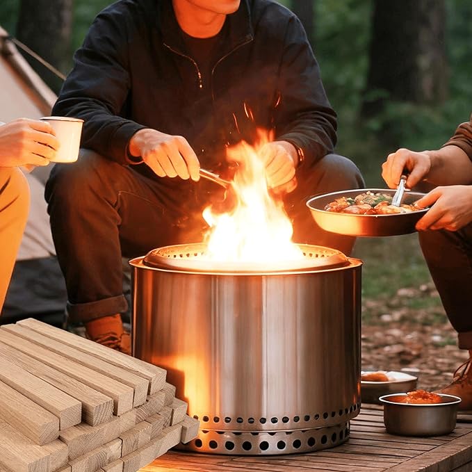 Pizza Oven Wood 19 Lbs Kiln-Dried Oak 6 Inch Mini Barkless Cooking Logs for Ovens, Grills & Smokers, Fits Ooni, Gozney, Solo Stove, for Camping, Fire Pits & Bonfires