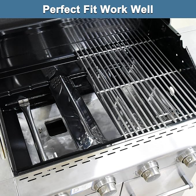Grill Replacement Parts for Nexgrill 720-0830H, Nexgrill 720-0783E 720-0783EH, Grill Heat Plates, Burner Tubes and Igniter, Grill Grates for Home Depot Nexgrill 4 Burner 720-0830H