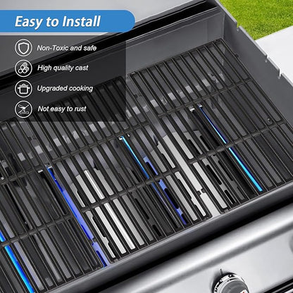 Grill Grates for Weber Genesis II - GS4 Cooking Grate Replacements for Weber 66089 66097, Cast Iron, 18.75"
