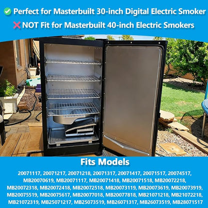 9007170040 Water Bowl Replacement Parts for Masterbuilt 30 inch Digital Electric Smoker, Small Water Pan for Masterbuilt Smoker 20071217, 20071218, 20071317, MB20070421, MB20070619, MB20070924