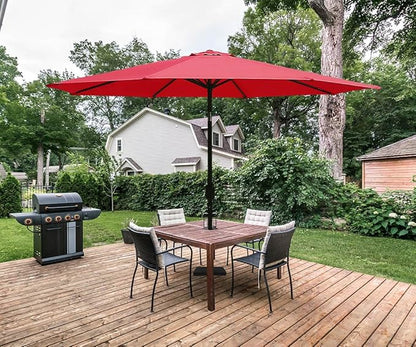 ontheway 11FT Patio Umbrella Enhanced Replacement Canopy Market Table 8 Ribs Umbrella Canopy