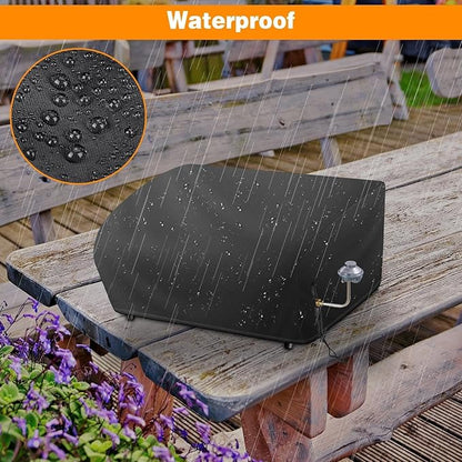 Grill Cover for Blackstone 22 Inch Griddle, Heavy Duty 600D Waterproof Oxford BBQ Grill Cover with Drawstrings, Flat top Gas Grill Cover Only Fits Blackstone 22" Tabletop Griddle with Hood