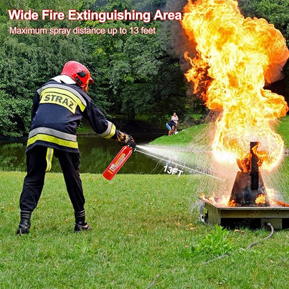 Fire Extinguishers with Mount Bracket - 2 Packs Small Portable Fire Extinguisher for Home, Kitchen, Car, Boat, RV, Vehicle - 620ml Water-Based Fire Extinguisher for Class A, B, C, K Fire