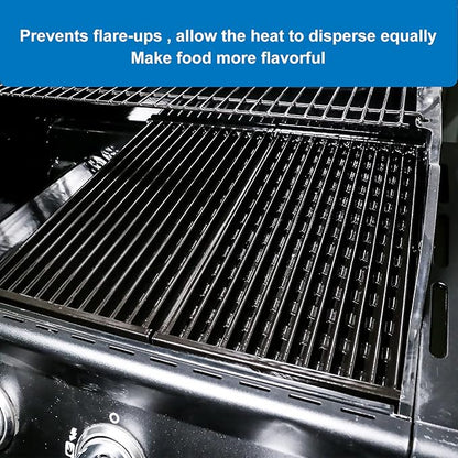 Grill Grates for CharBroil Performance Tru-Infrared 2 Burner 463633316 463672016 463672219 463370719 463672216 Gas Grills, Replacement Parts for CharBroil G460-0500-W1 Porcelain-Enameled Emitter Plate