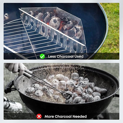 Stanbroil Charcoal Grill Basket - Set of 2 Barbecue Grilling Charcoal Holder Replacement for Weber 22" and 26" Charcoal Grills