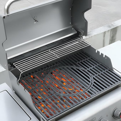 onlyfire Adjustable Charcoal Tray Fits for Most Weber Spirit and Genesis Gas Grills, Stainless Steel Charcoal Ash Pan, Helps Save Gas While Cooking