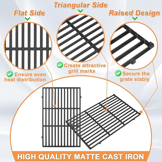 Genesis Grill Parts for Weber Genesis Replacement Weber Genesis 300 SER (w/Front Control Knobs),Webber Flavorizer Bars 62783, Grates 7524 &Heat Deflector 7622,Burner Tube 62752 Weber Grill Accessories