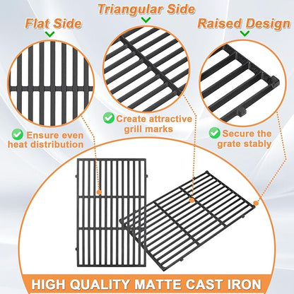 Genesis Grill Parts for Weber Genesis Replacement Weber Genesis 300 SER (w/Front Control Knobs),Webber Flavorizer Bars 62783, Grates 7524 &Heat Deflector 7622,Burner Tube 62752 Weber Grill Accessories