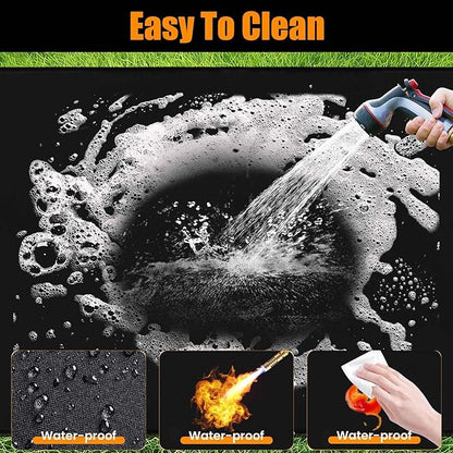 THMINS Extra Under Large Grill Mat, 90x48 Inches – Fireproof, Waterproof & Oil-Proof Deck and Patio Protector for Outdoor BBQ