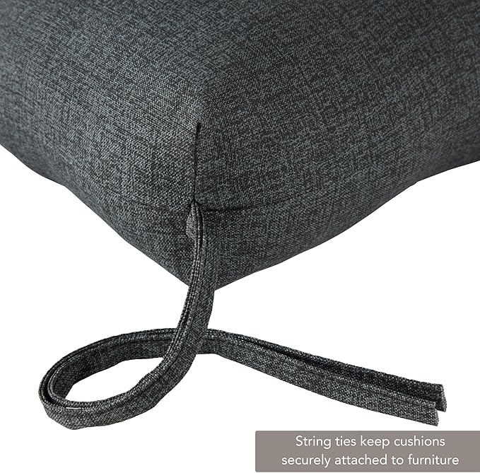 Outdoor Reversible Chaise Lounge Chair Cushion, Graphite