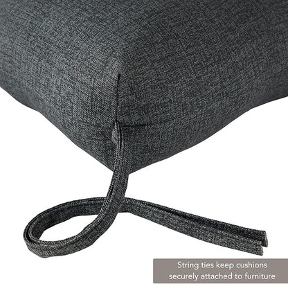 Outdoor Reversible Chaise Lounge Chair Cushion, Graphite