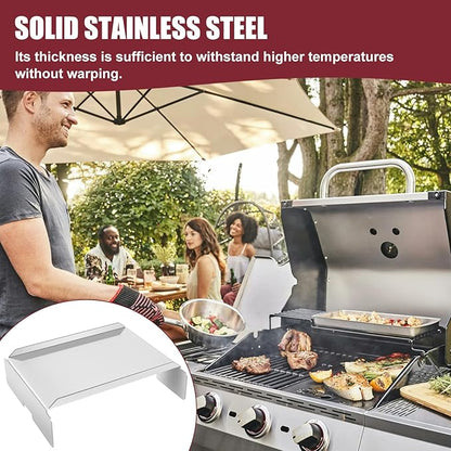 Heavy Duty Stainless Steel Pit Boss Heat Baffle Diffuser and Flame Tamer Replacement for Pit Boss 700 820 850 1000 1150 1250 1300 1600 Series Pellet Smokers, Drip Pan Heat Deflector Grill Accessories