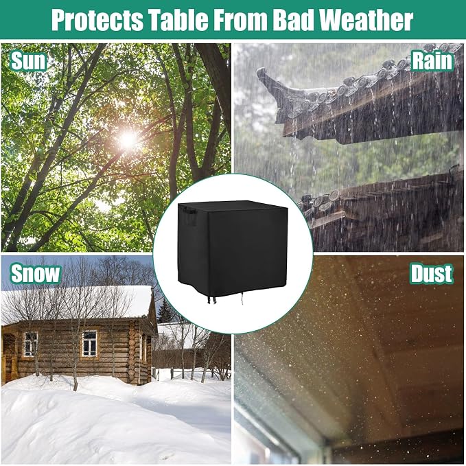 Outdoor Prep Table Cover for 44 inch Patio Serve Prep Storage Cart | Waterproof Patio Serve Prep Storage Cart Cover, Outdoor Rectangle Furniture Cover - 44 X 22 X 32 Inch