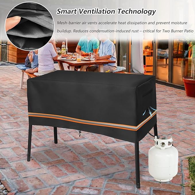 Three Burner Patio Cover for Fits Camp Chef 3 Burners Stove PRO90, SPG90B, TB90LW, TB90LWG, TB90LWG15,for Camp Chef Accessories