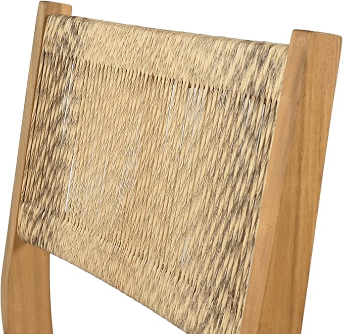 Christopher Knight Home Barron 5-Piece Acacia Wood Patio Bar Set, Patio Bar Table and Stools Set, Soft Seat Cushions, Rattan/Wicker Dining Set for Garden, Backyard, Poolside, Balcony,Teak + Dark Gray