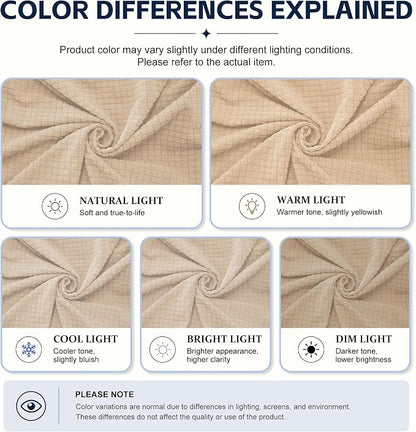 8Pcs Patio Cushion Covers, Outdoor Stretch Cushion Covers, Washable | Stretch Fit, Replacement, Washable and Reusable Furniture Protectors, Fits most patio furniture cushion covers, Cover Only