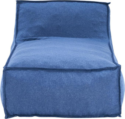 Christopher Knight Home Natty Outdoor Bean Bag Chair Set of 2, Fabric Bean Bag Chair for Adults and Kids, Indoor/Outdoor Sun Lounger, Patio Lounge Chair Set of 2, Navy Blue