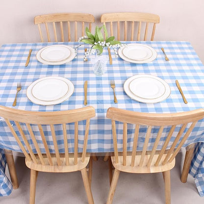 Kesfey Clear Plastic Table Cover Protector 54 x 78 Inch Clear Plastic 100% Waterproof Tablecloths Wipe Clean Vinyl PVC Rectangle Table Cloth Protector Oil Spill Proof Tablecover for Dining