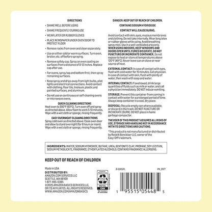 Amazon Basics Heavy Duty Oven Cleaner, 16 OZ, Pack of 3
