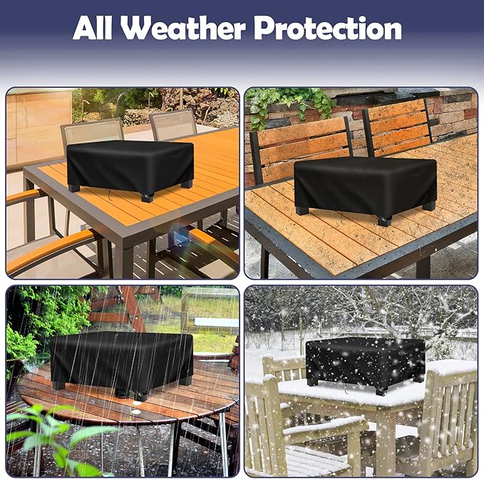 Camping Stove Cover for Concord 12" Single Propane Outdoor Burner, Waterproof Covers for Outdoor Propane Gas Grill Burners Stove - 13”L x 13”W x 6”H, Black