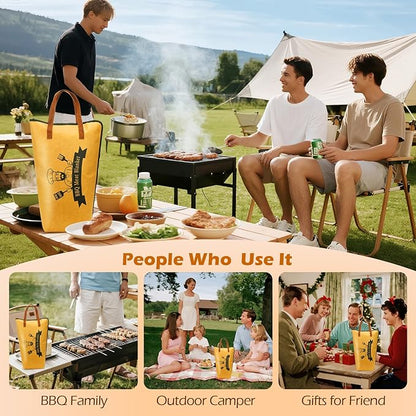 BBQ Blanket for Resting Meat Bag 21" Brisket Blanket Barbecue Tool Sets with Wide Mouth Large Beef Compatible Barbecue Smoker Accessories Grill Meat Insulated Reusable Resting Smoke Bag Cooking Gift