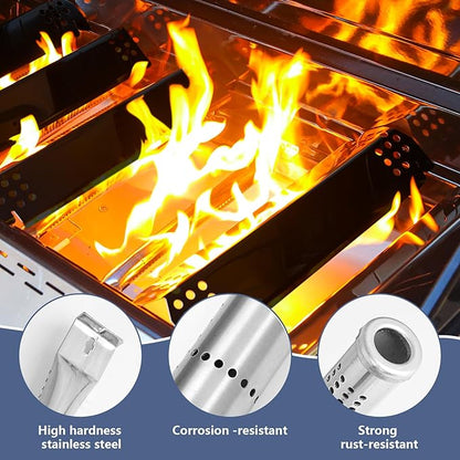 Grill Parts for Nexgrill Replacement Parts 4 Burner 720-0925 720-0925PG,Cooking Grate,Heat Shield and Burner Kit for Nexgrill 720-0925P Replacement Parts for Nexgrill 4 Burner Gas Grill