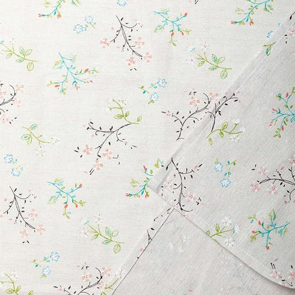 YiHomer Pastoral Round Tablecloth - 60 Inch Dia. Table Cloth - Washable Table Cover with Dust-Proof Wrinkle Resistant for Restaurant, Picnic, Bistro, Indoor and Outdoor Dining, Gardenia