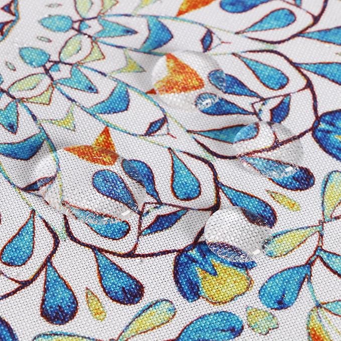 EHouseHome Outdoor and Indoor 60x84 inch Tablecloth with Umbrella Hole and Zipper, Waterproof Zippered Patio Cloths, Spring/Summer Table Covers for Backyard Circular Table/BBQs/Picnic