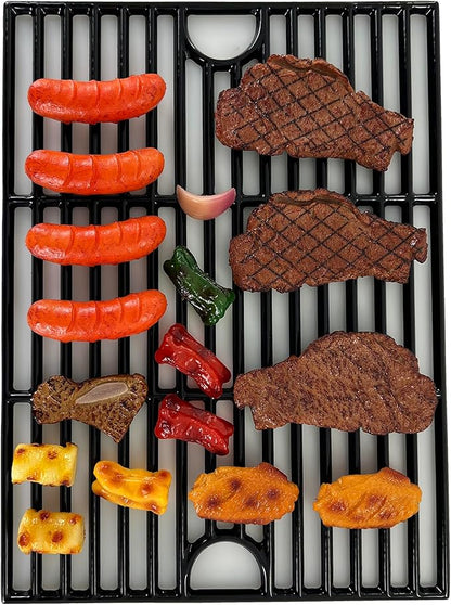 Parts DC104 17inch Grill Grates for Nexgrill 4 Burner 720-0830H 720-0783E, 5 Burner 720-0888N 720-0888 720-0697, Charbroil 4 Burner 463241113 463449914, Kenmore 720-0670A Grids