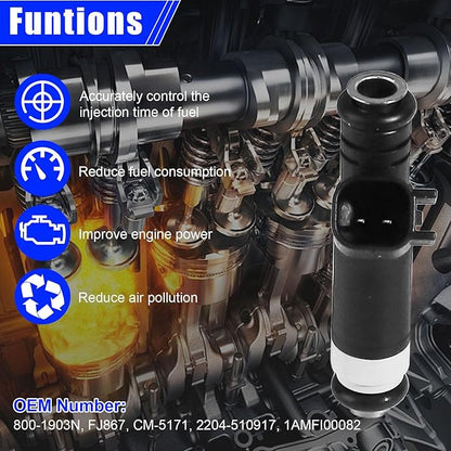 Set of 8 Fuel Injectors Fits for Ford F150 E150 E250 Explorer Mercury Mountaineer 4.6L V8 2004-2008 – Replacement FJ867 4L3Z-9F593-BA