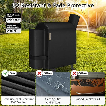Grill Cover for Traeger Pro 22/575 Series BAC503,[900D Heavy Duty Waterproof Upgraded] Wood Pellet Smoker Grill Cover for Pro 575,Accessories for Traeger Lil'Tex Elite,Eastwood