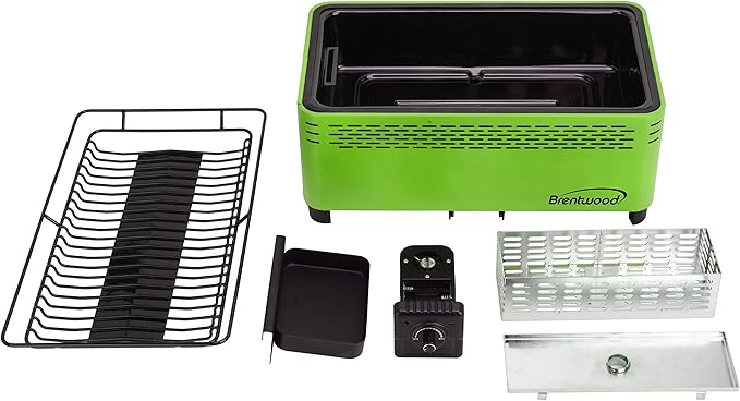 Brentwood BBF-31G Smokeless Portable BBQ,Non-Stick,Green
