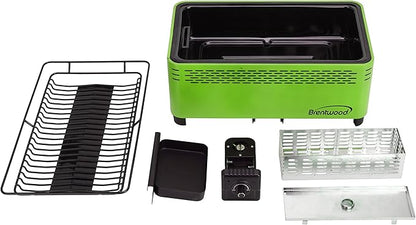 Brentwood BBF-31G Smokeless Portable BBQ,Non-Stick,Green