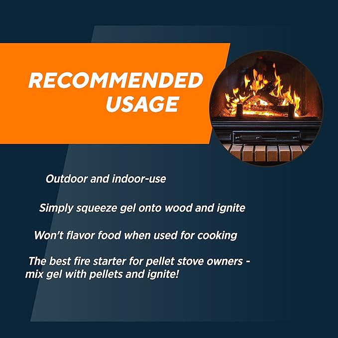 One Match Gel Fire Starter, 8 fl. oz.,Brown
